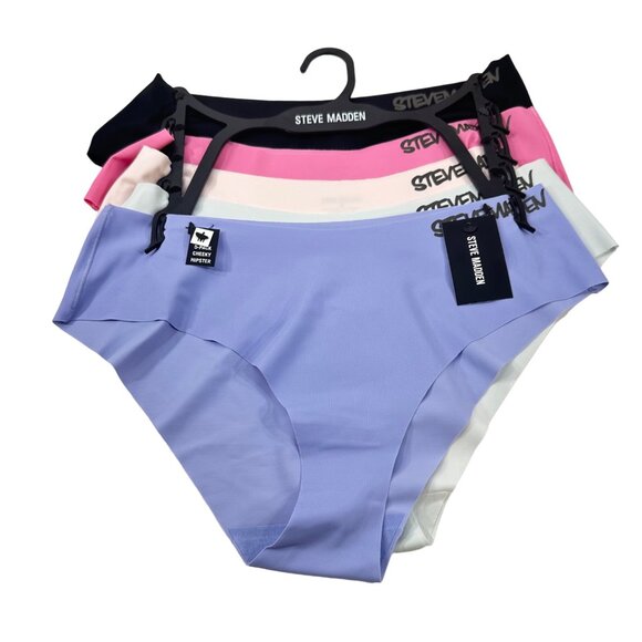 Lot of 5 Steve Madden Women's Sz Medium Panty Hipster Cheeky Assorted Colors New - Picture 1 of 10